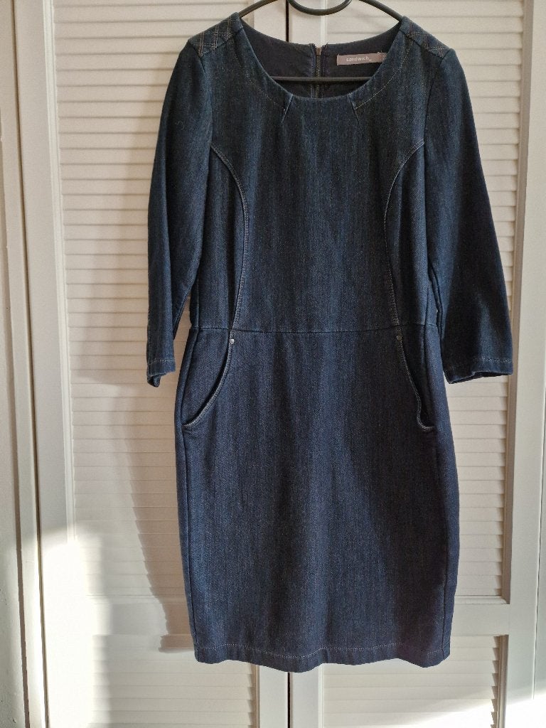 Sandwich Sweat Jurk Jeans maat 36, Kleding | Dames, Ophalen, Blauw, Maat 36 (S), Sandwich