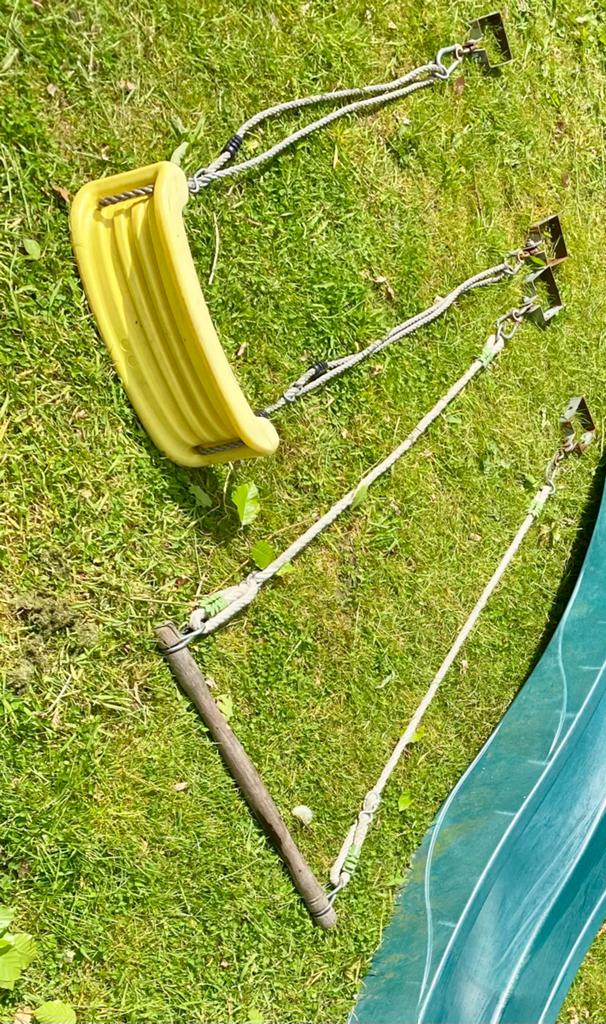 Schommels 1.50m voor speelhuisje, Ophalen, Gebruikt, Glijbaan