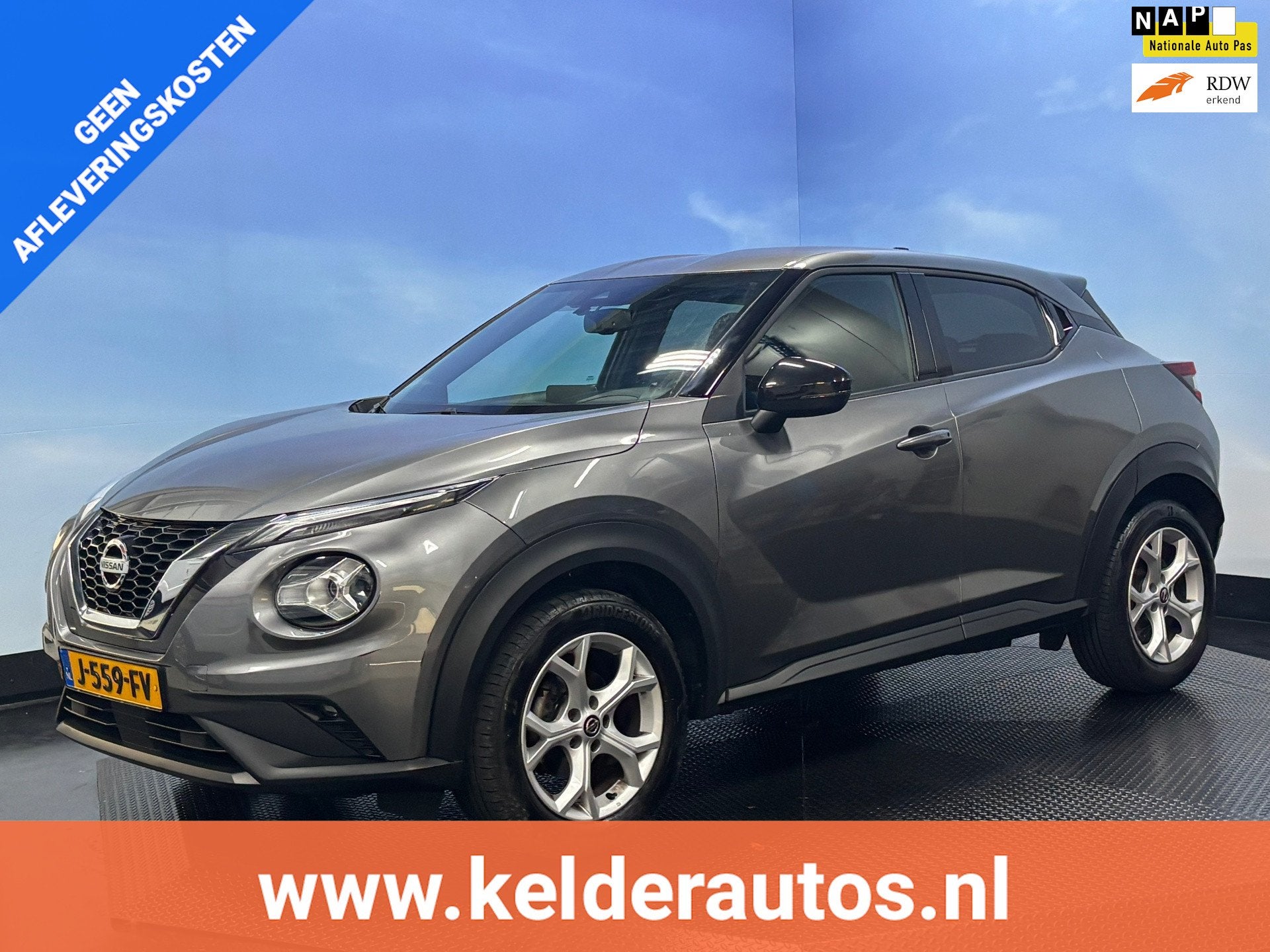 Nissan Juke 1.0 DIG-T N-Connecta Clima | Cruise | Camera, Auto's, Nissan, Bedrijf, Te koop, Juke, ABS, Achteruitrijcamera, Airbags