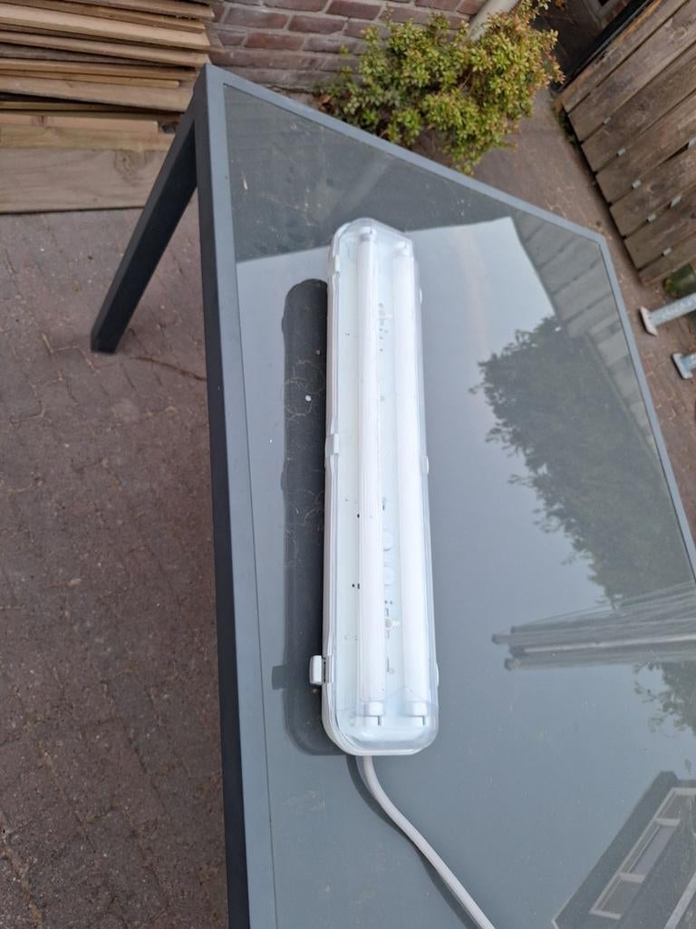 Mooie TL bak met warm wit licht, werkend gedemonteerd, Ophalen, Gebruikt