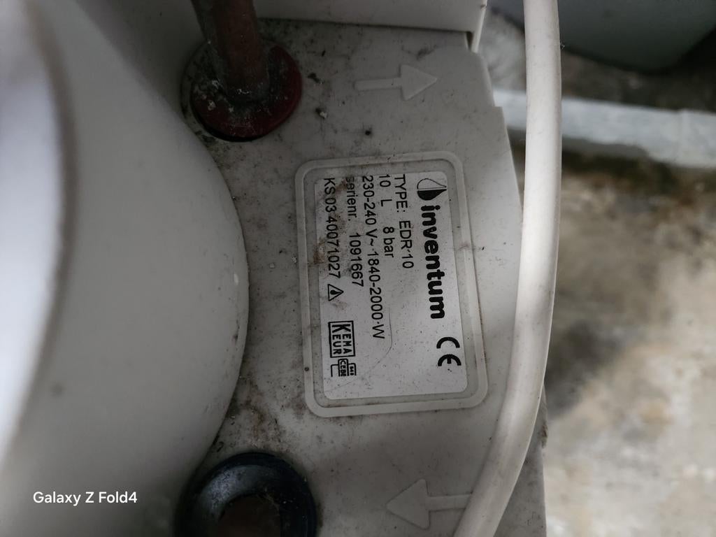 Inventum EDR10 Boiler - 10 liter, 1840-2000W, Ophalen of Verzenden
