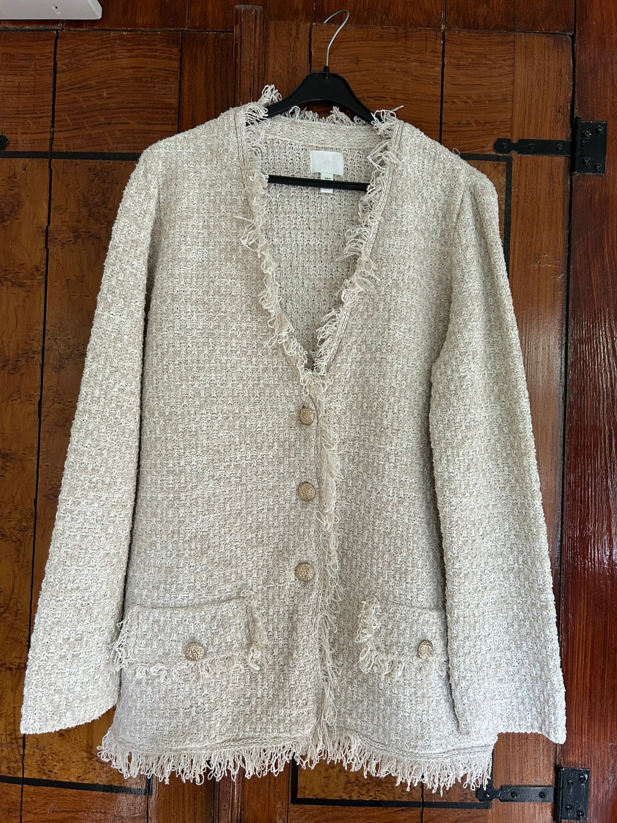 Nieuw! Superleuk blazervest, beige, maat M, Kleding | Dames, Ophalen of Verzenden, Nieuw, Maat 38/40 (M), Beige