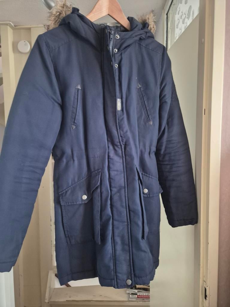 Only dames winterjas - Maat S, Kleding | Dames, Jassen | Winter, Gedragen, Maat 36 (S), Blauw, Ophalen of Verzenden