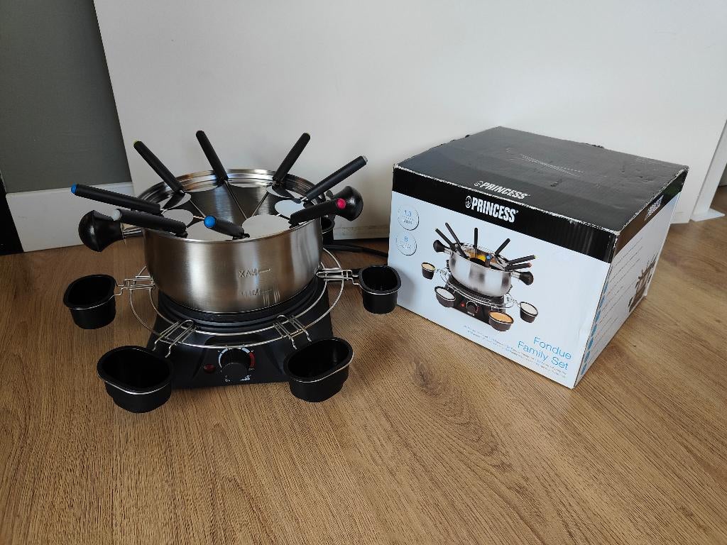 Princess Family Fondueset, Ophalen, Zo goed als nieuw, Elektrisch, Fondueset