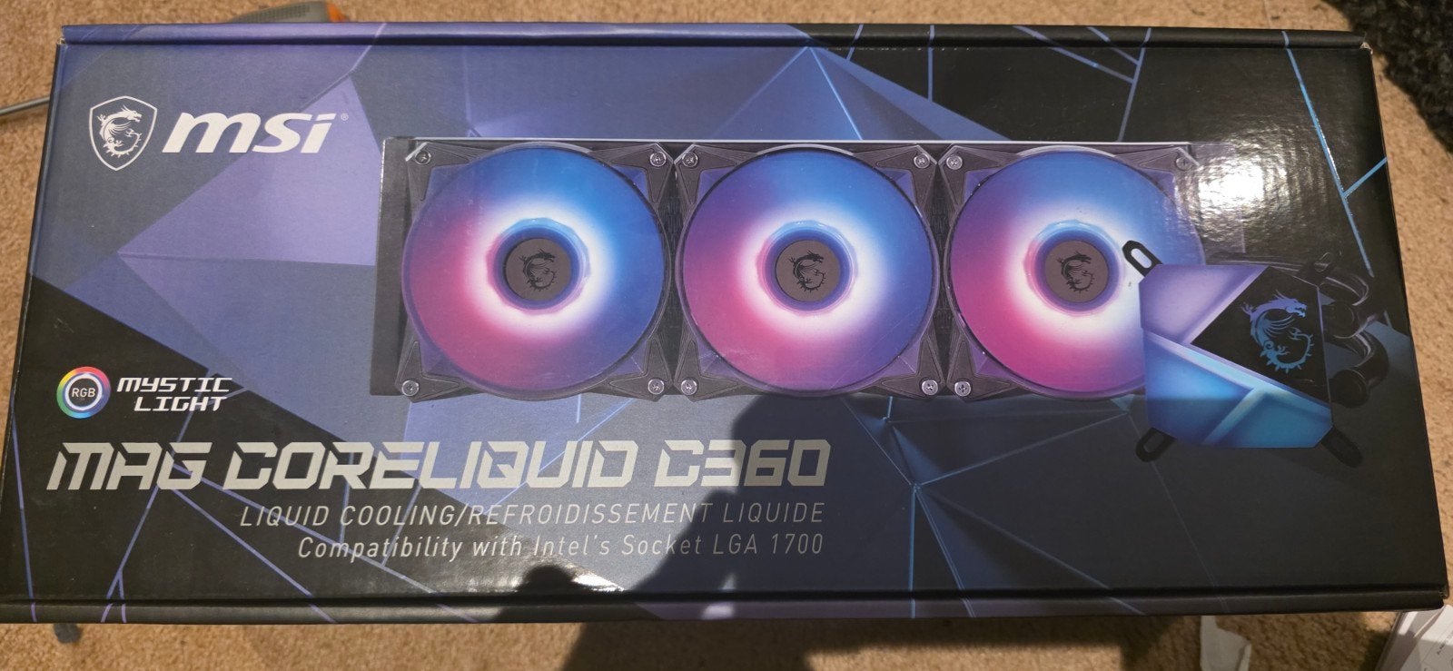 MSI MAG Coreliquid C360 AIO Waterkoeling - Compleet & Schoon, Ophalen of Verzenden, Zo goed als nieuw, Waterkoeling