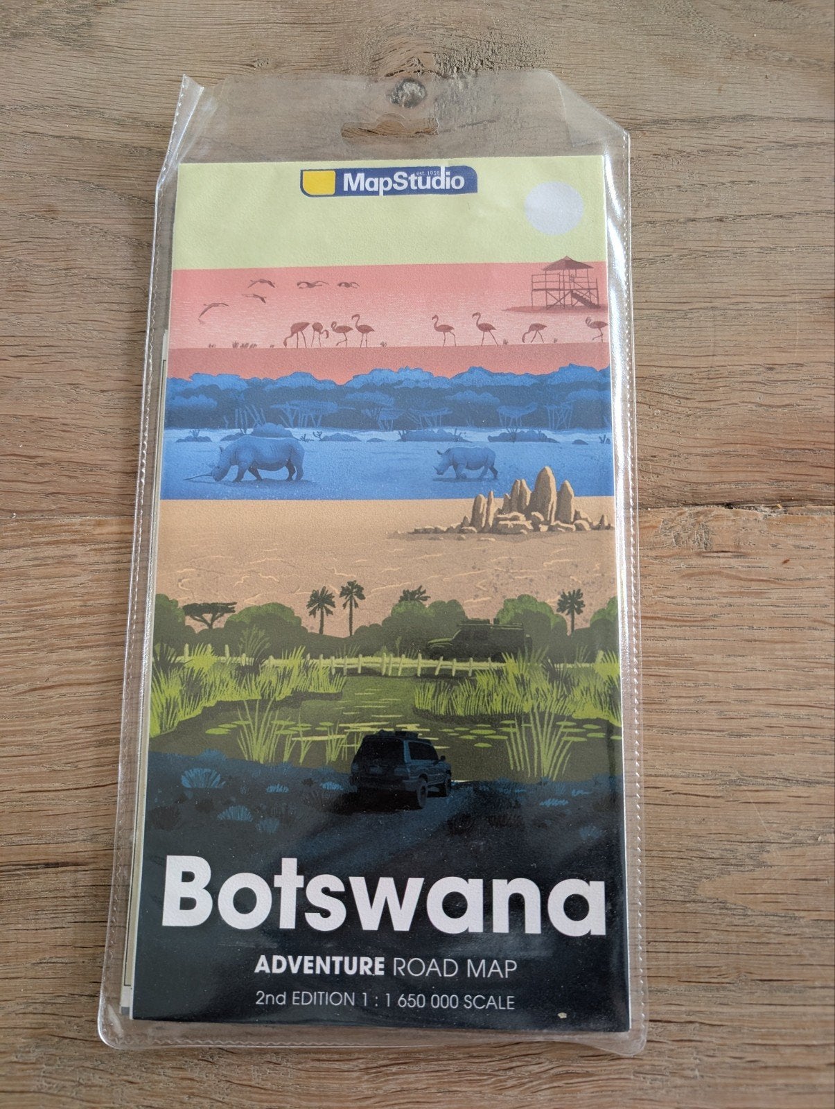 Nieuwe wegenkaart Botswana - MapStudio Adventure Road Map, Ophalen of Verzenden, Nieuw, Landkaart