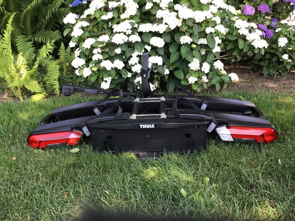 Fietsendrager Thule epos 2, Auto diversen, Fietsendragers, Ophalen, Elektrische fiets, Zo goed als nieuw, 2 fietsen