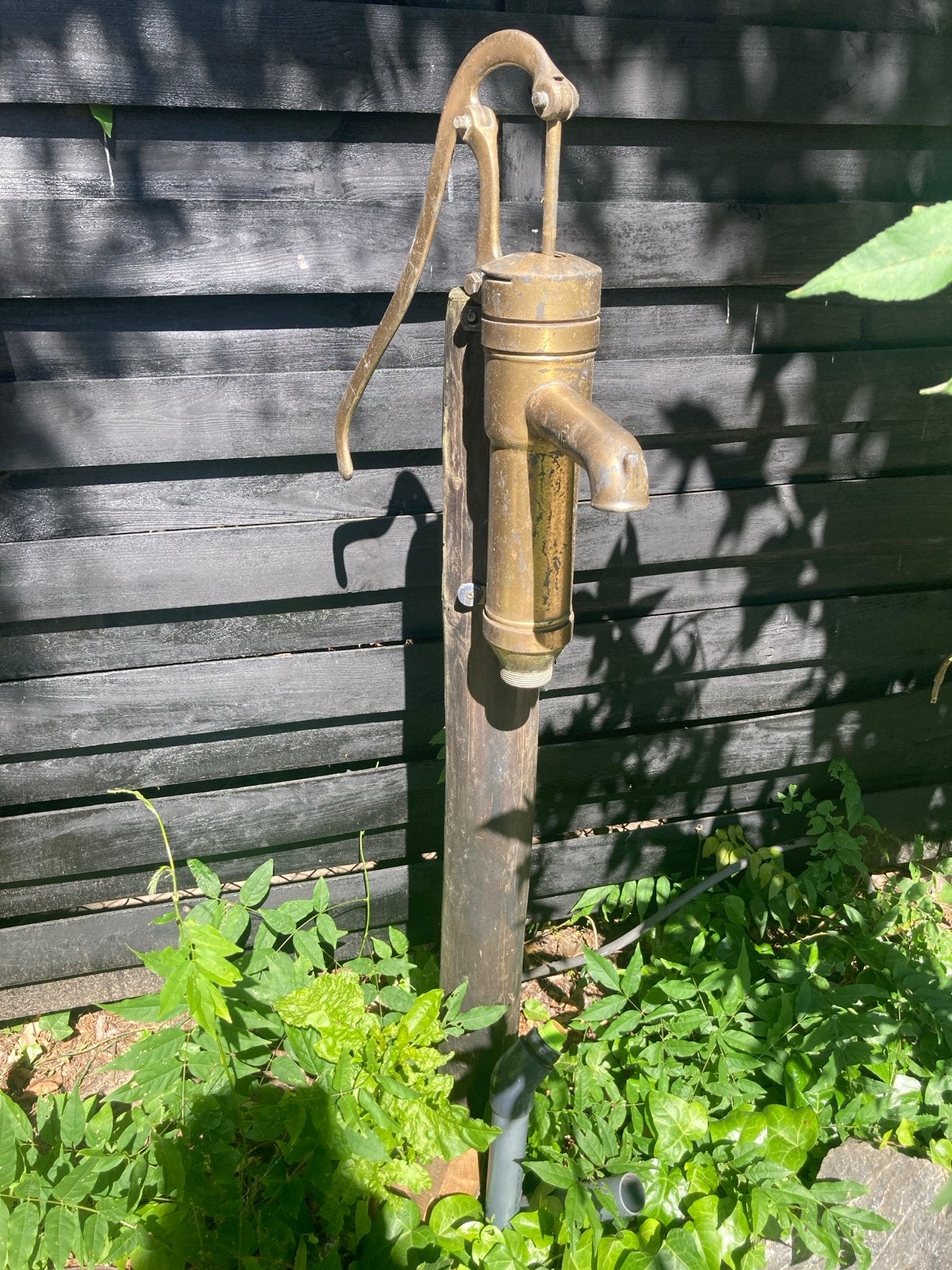 Antieke bronzen waterpomp - Handmatig, Ophalen, Gebruikt, Handmatig, Bronpomp