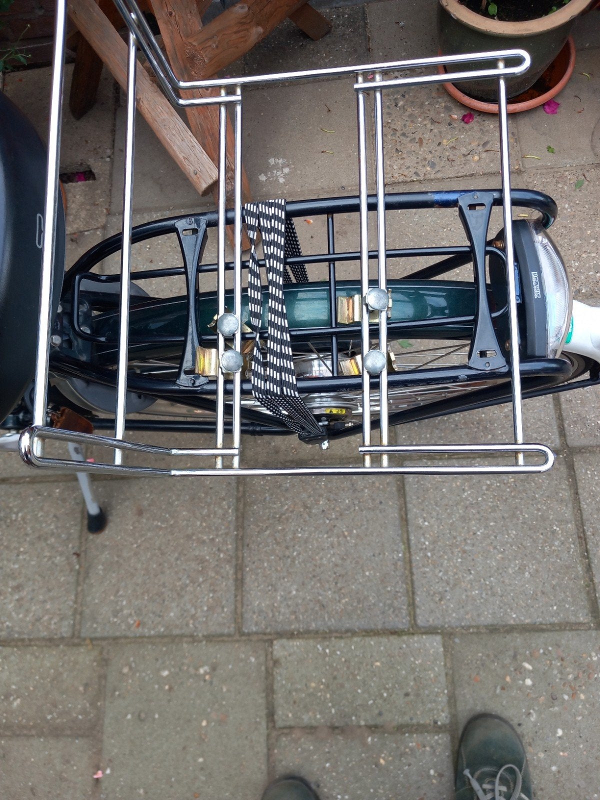 Metalen rekje, Fietsen en Brommers, Ophalen, Zo goed als nieuw