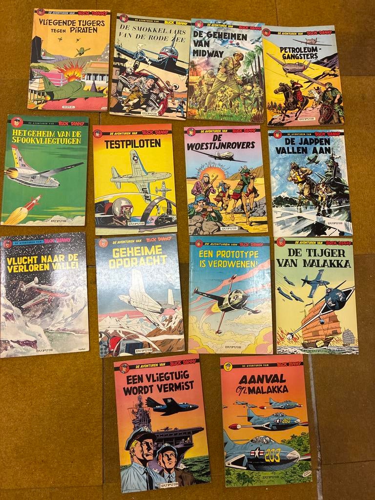 Buck Danny stripboeken uit 1966 - Diverse titels, Meerdere stripboeken, Ophalen of Verzenden, Gelezen