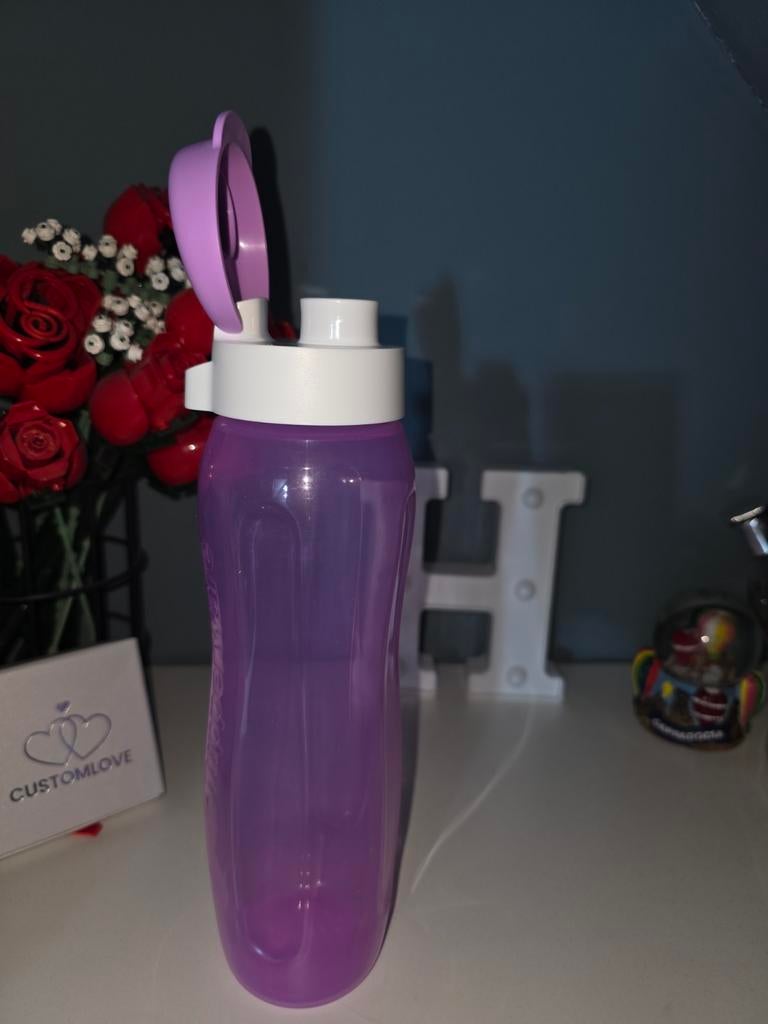 Tupperware  fles slim plus 750 ml, Ophalen of Verzenden, Nieuw