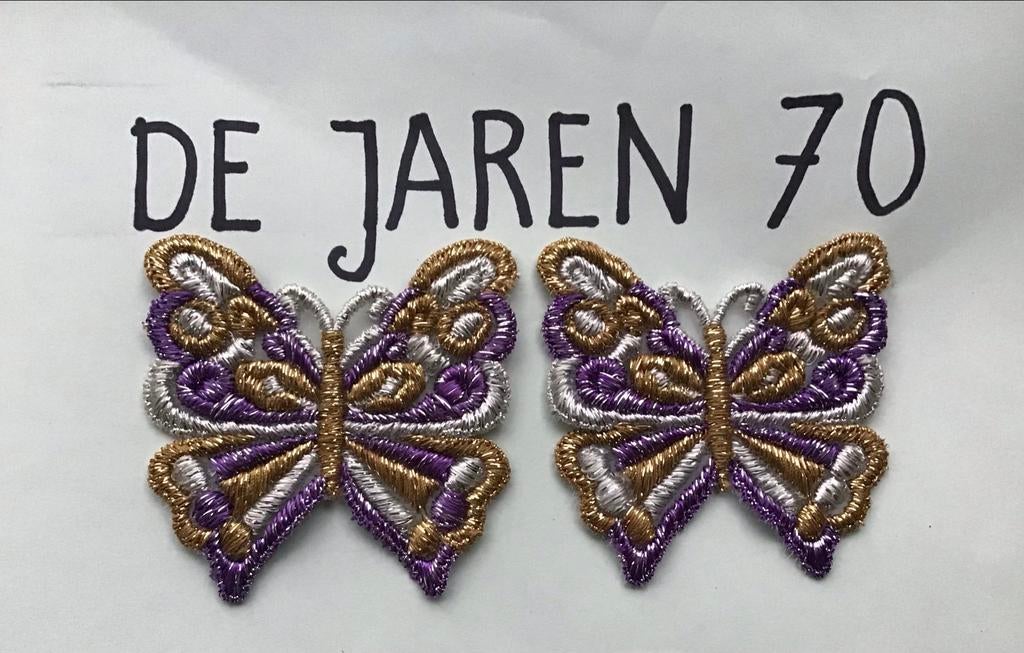 Fong - Leng Vlinder applicaties - jaren '70 stijl, Ophalen of Verzenden, Nieuw, Overige applicaties