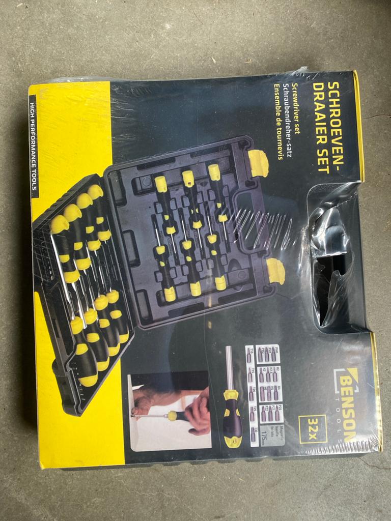 Nieuwe Benson Tools Schroevendraaier Set 32-delig, Onbekend, Nieuw, Ophalen of Verzenden, Onbekend