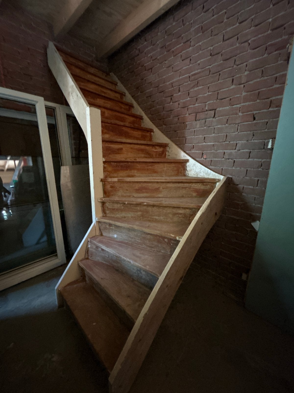 Gebruikte houten trap, Doe-het-zelf en Verbouw, Ladders en Trappen, Ophalen, Gebruikt, Trap, 2 tot 4 meter