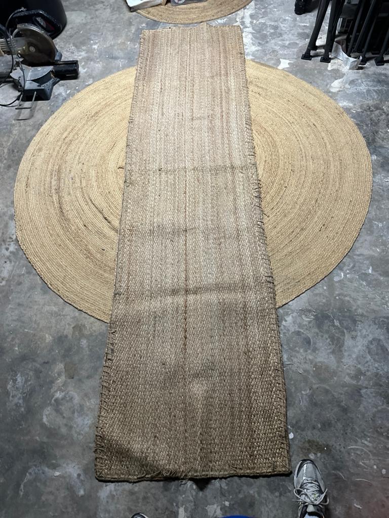Jute vloerkleed looper 300cm - Gebruikt, Ophalen, Minder dan 50 cm, Gebruikt, Beige