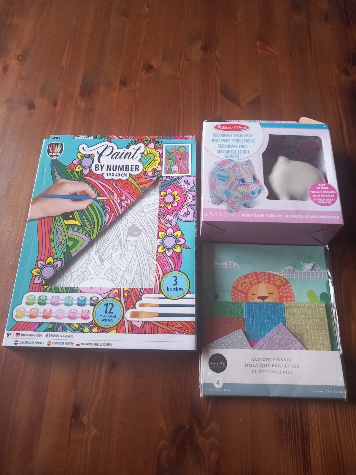 Knutselpakket: Paint by Number, Spaarvarken, Mozaïek, Dieren, Nieuw, Meerkleurig, Ophalen of Verzenden