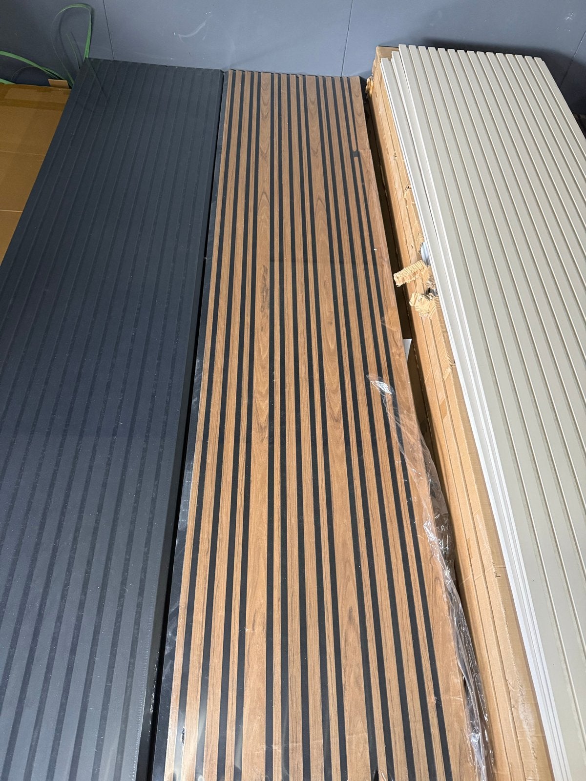 Houten lattenwand panelen - diverse kleuren en maten, Doe-het-zelf en Verbouw, Minder dan 25 mm, Nieuw, Ophalen of Verzenden, Plank