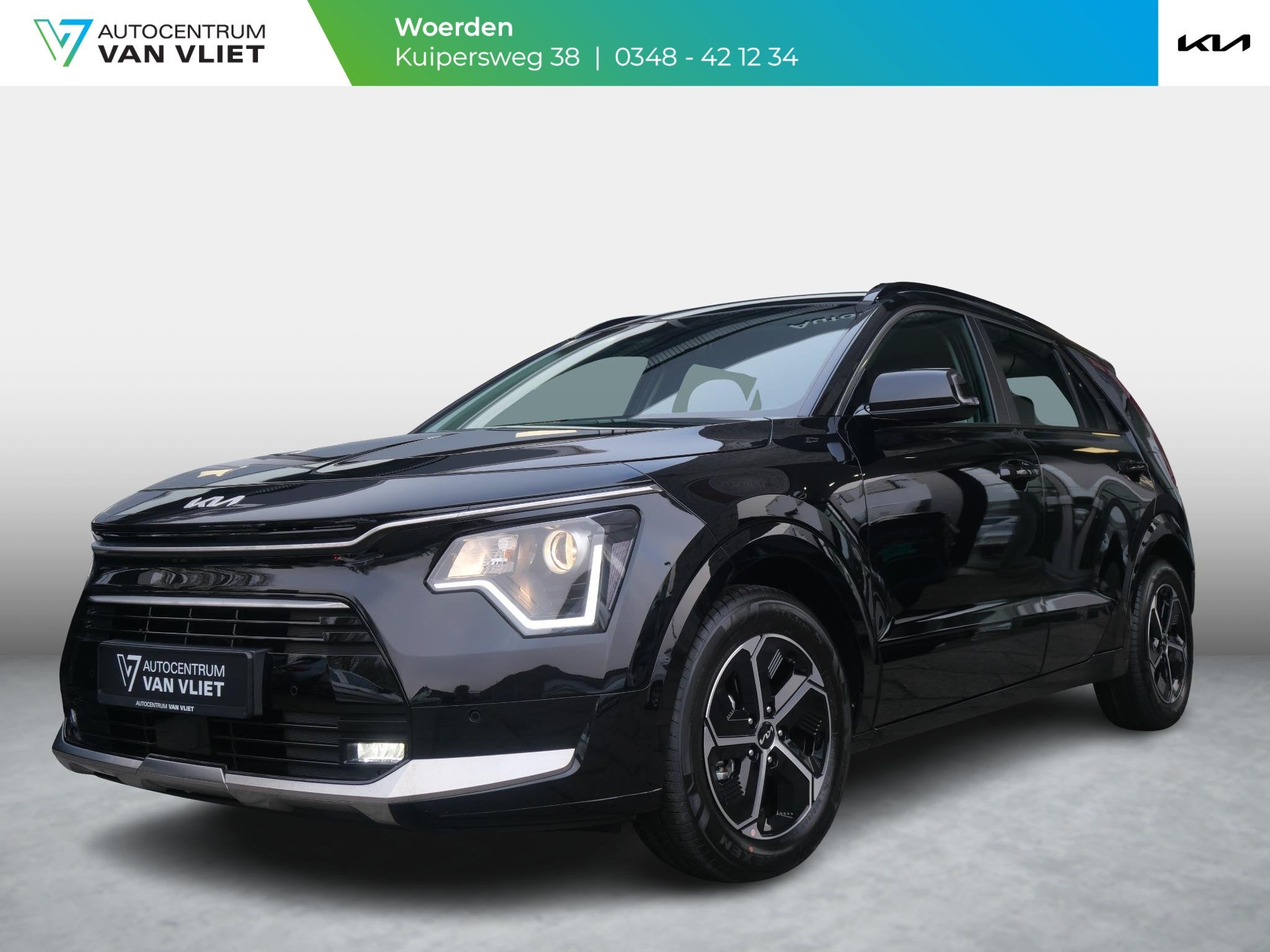 Kia Niro 1.6 GDi Hybrid DynamicLine | Adaptief | Clima | Nav, Gebruikt, Euro 6, Leder en Stof, Origineel Nederlands