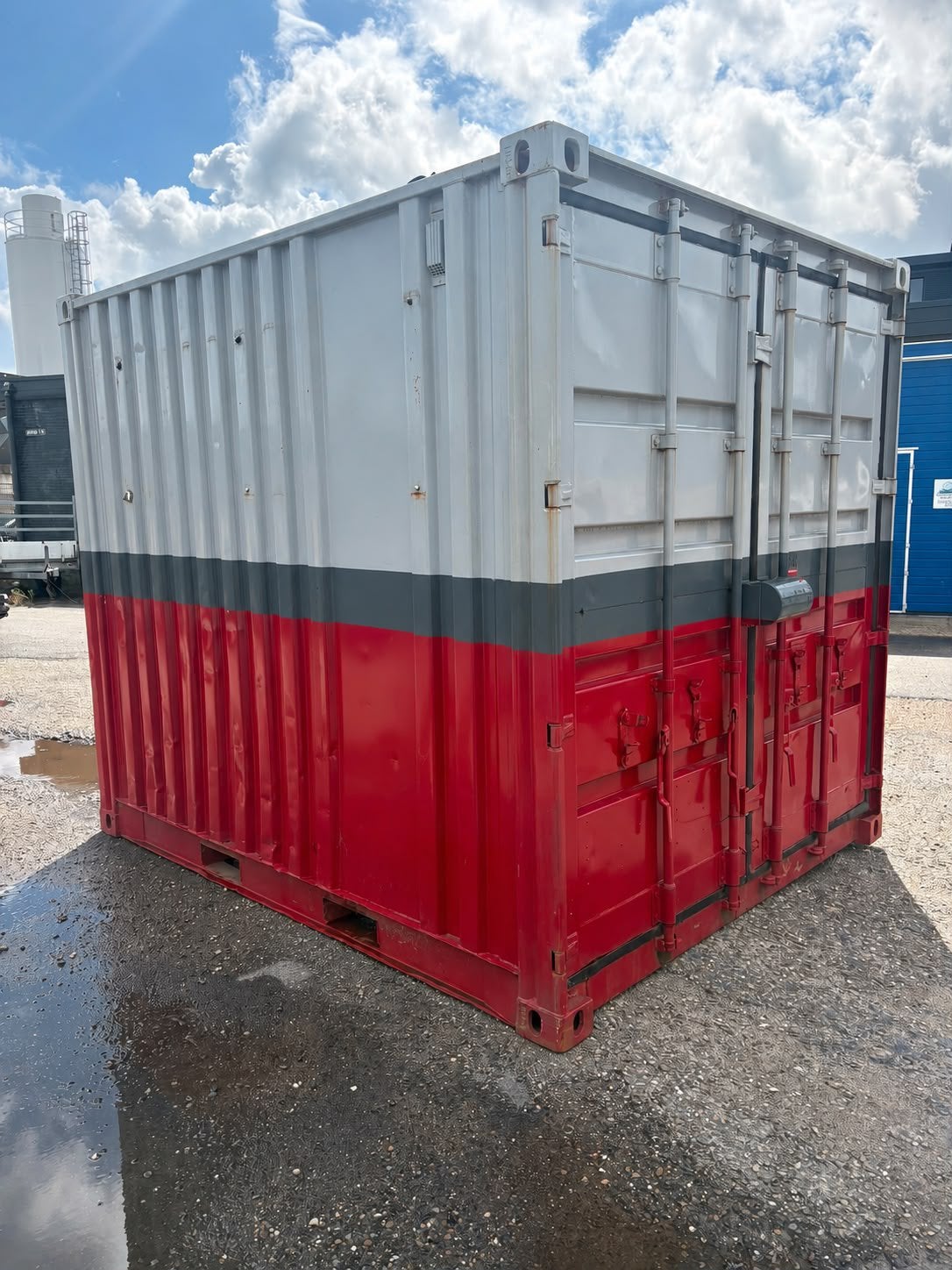 10FT container gebruikt, Ophalen