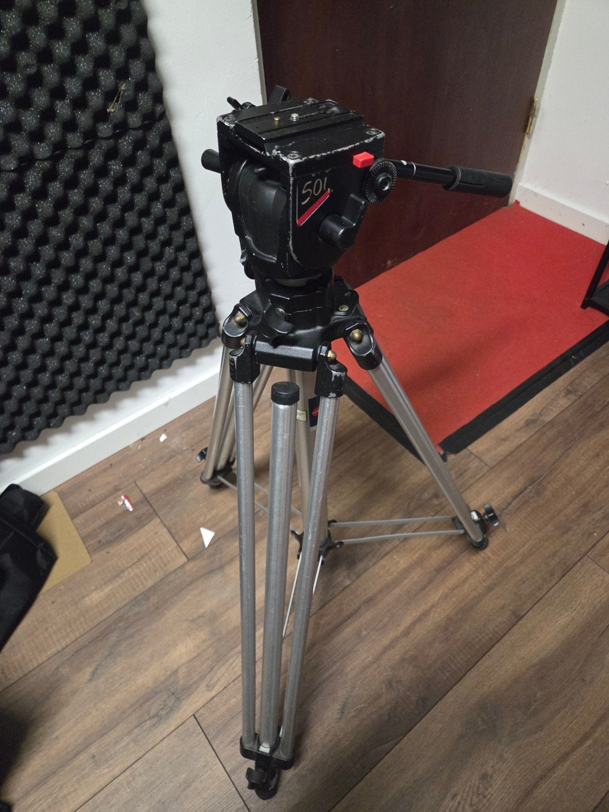 Manfrotto 028 professioneel videostatief, Gebruikt, Met waterpas, 175 cm of meer, Manfrotto
