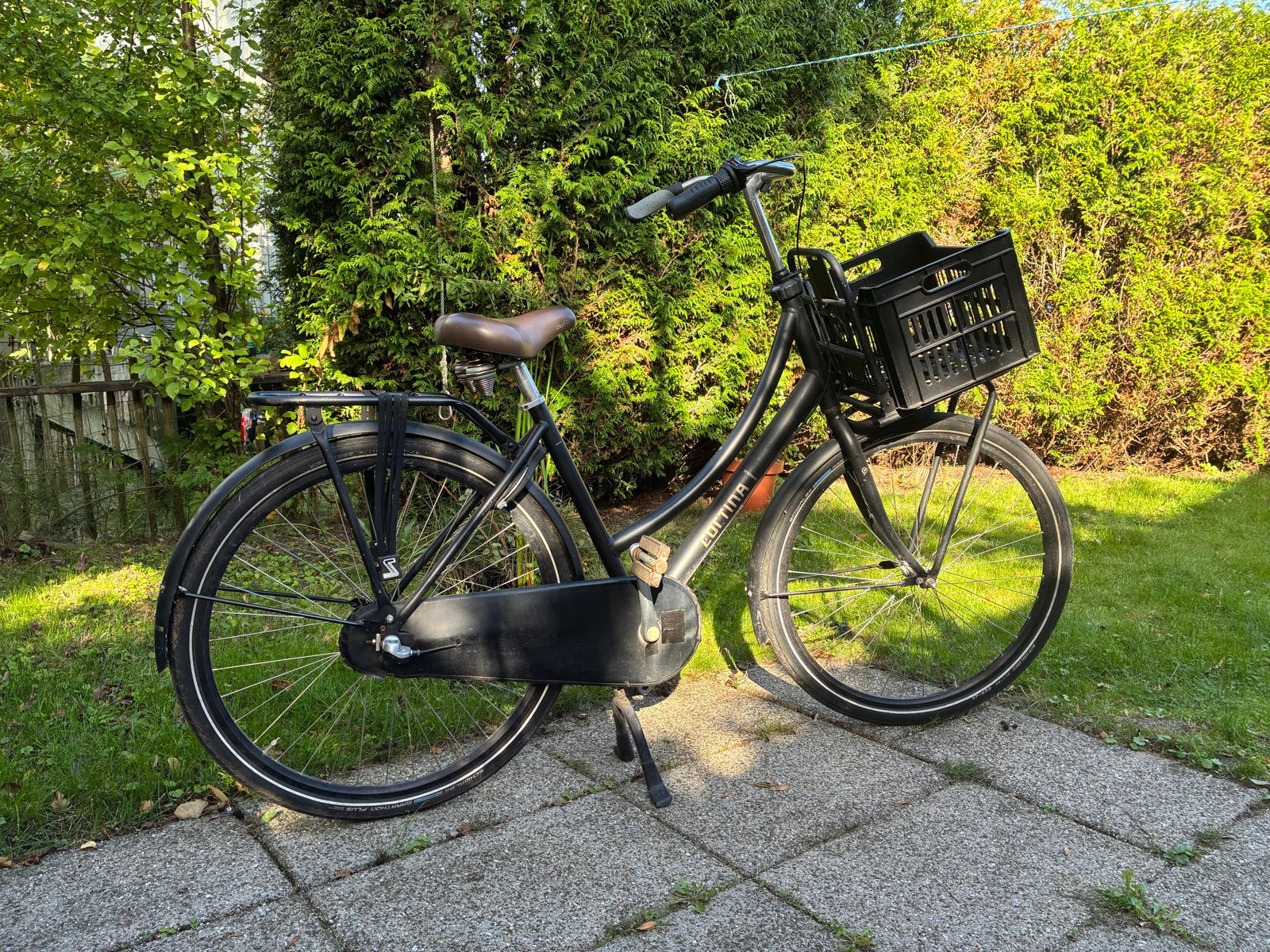 Cortina U4 damesfiets 3 versnellingen, Abus slot, Fietsen en Brommers, Gebruikt, Versnellingen, 50 tot 53 cm, Trommelrem