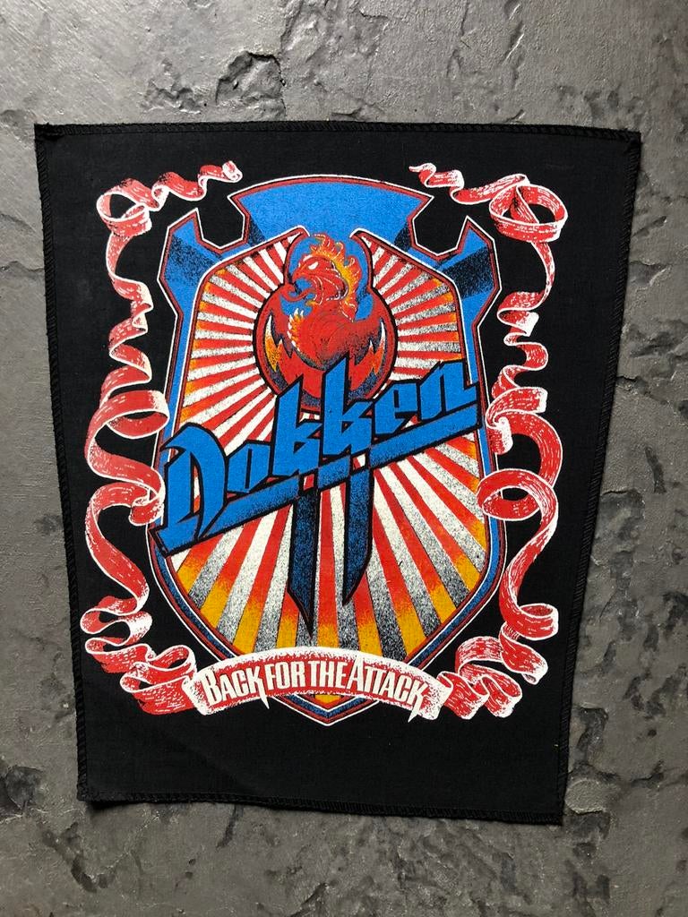 Dokken 1987 back fot the attack  back patch, Verzamelen, Ophalen, Zo goed als nieuw, Gebruiksvoorwerp