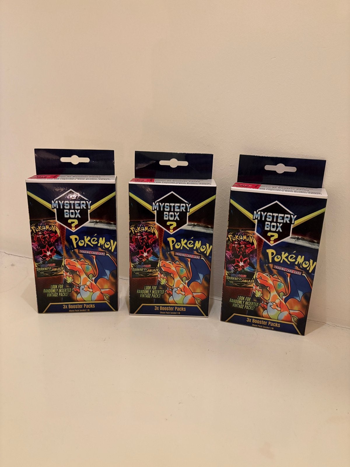 3x Pokemon Mystery Box met 3 SSR Boosterpacks per box, Ophalen of Verzenden, Nieuw, Booster