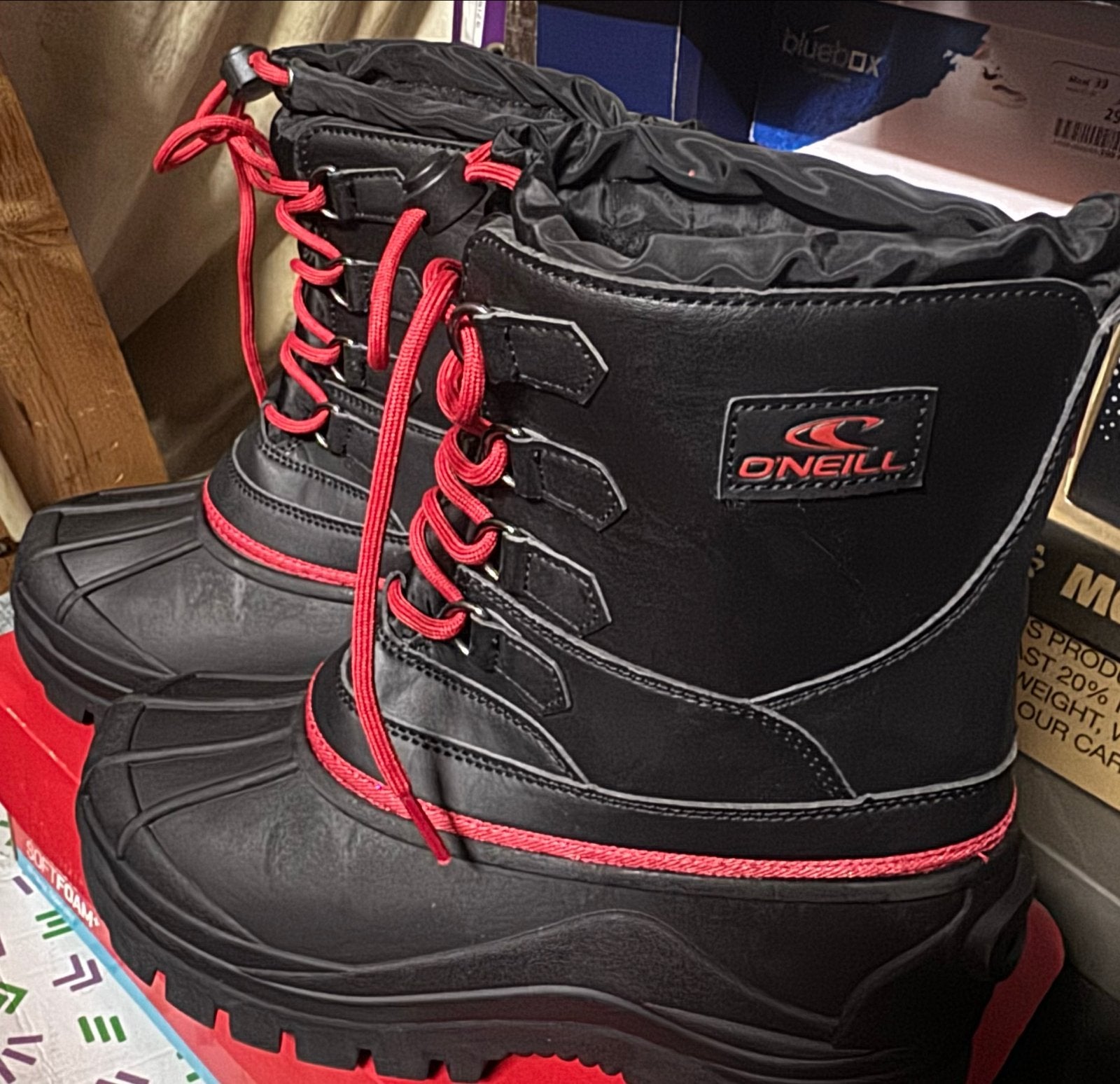 O'Neill Snowboots Zwart Rood - Maat 38/40 (M), Ophalen of Verzenden, Nieuw, Maat 38/40 (M), Overige typen