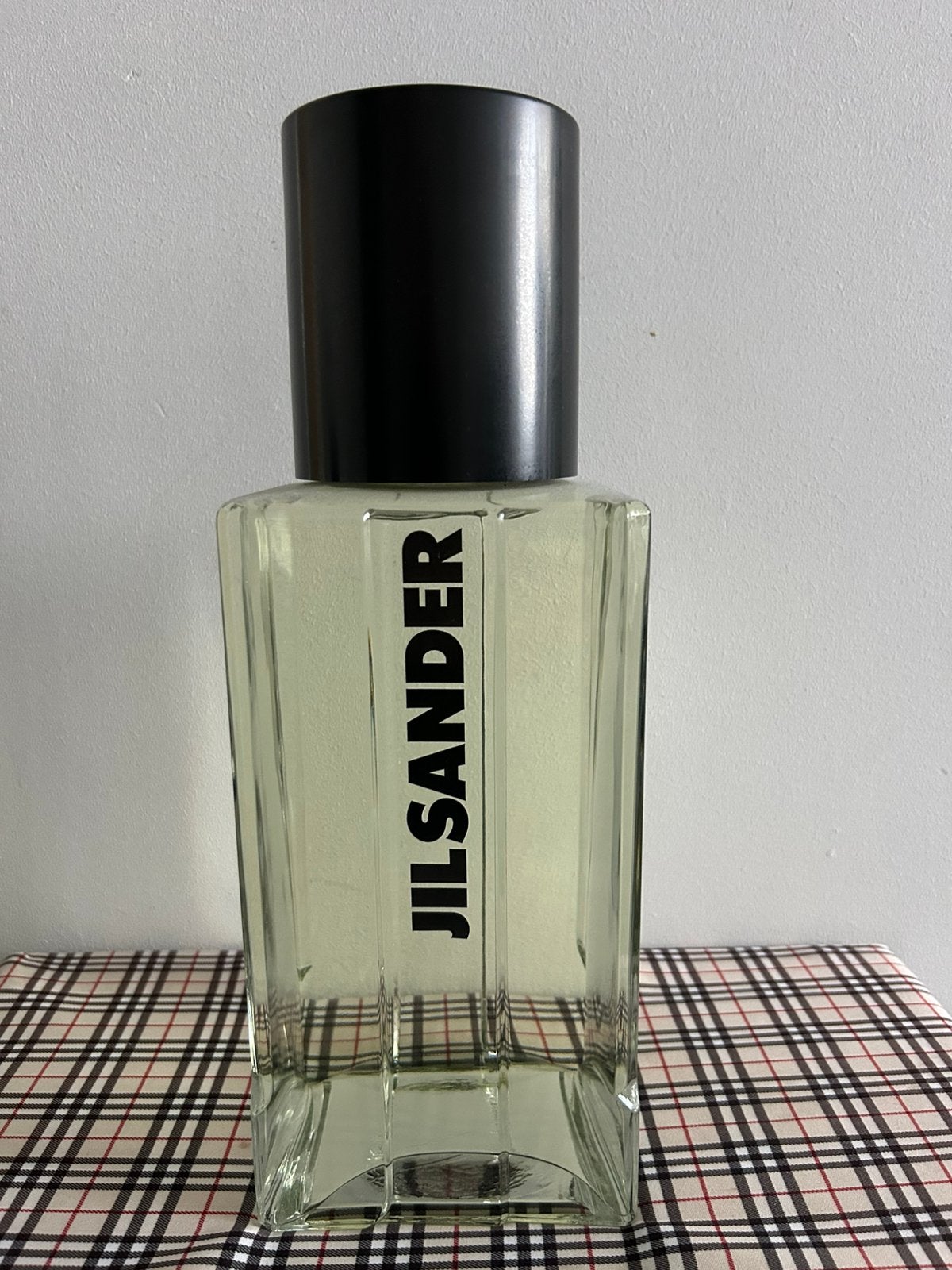 Grote Jil Sander parfumfles - Decoratief object, Ophalen, Gebruikt
