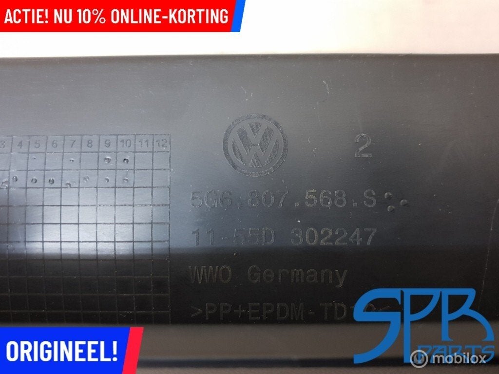 GOLF 7 VII FACELIFT HIGHLINE Diffuser achterbumper chroom, Auto-onderdelen, Gebruikt, Volkswagen, Ophalen of Verzenden, Volkswagen