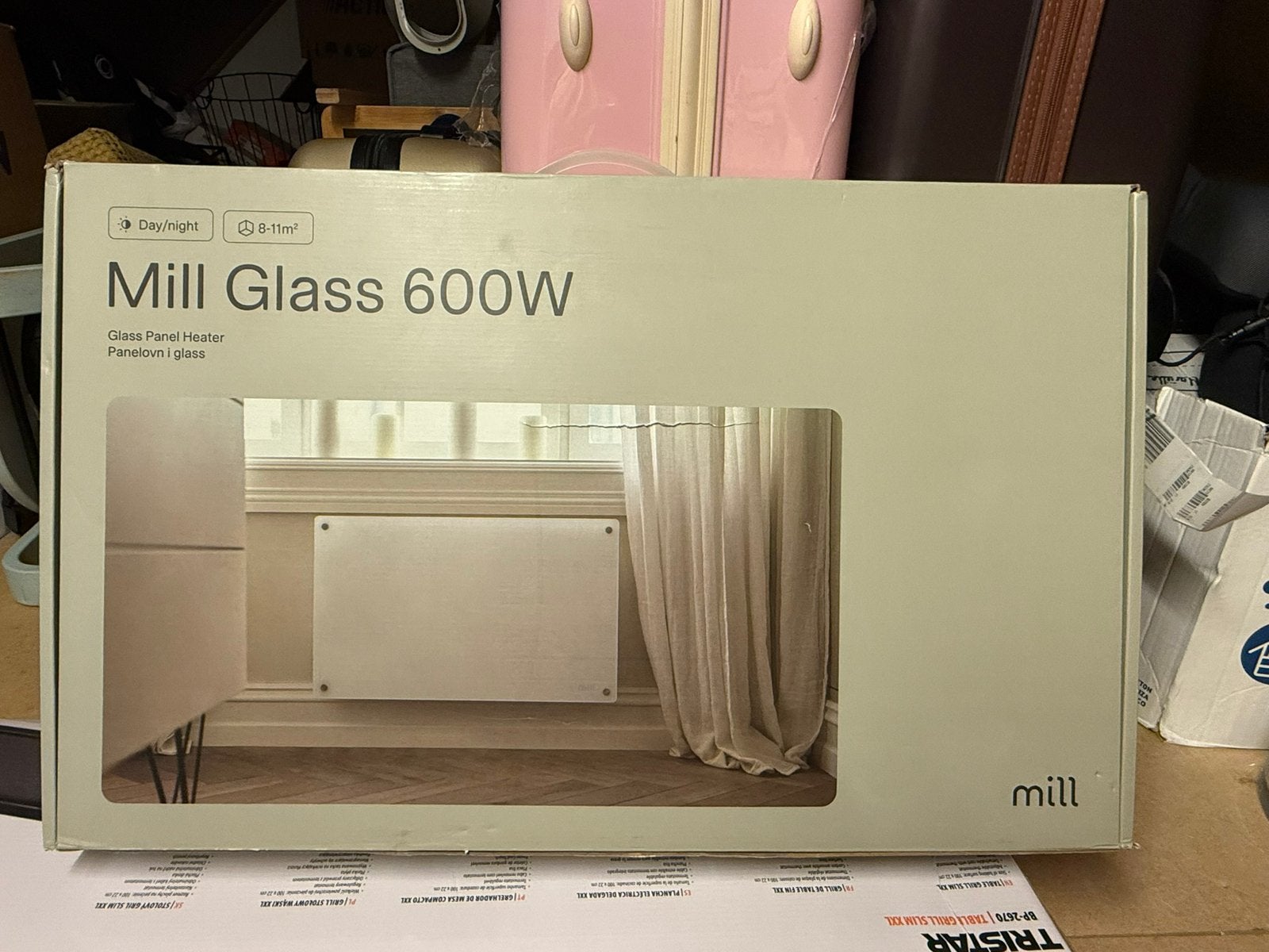 ️ mill glass 600w – glazen paneelverwarming ( Nieuw ), Ophalen, Zo goed als nieuw