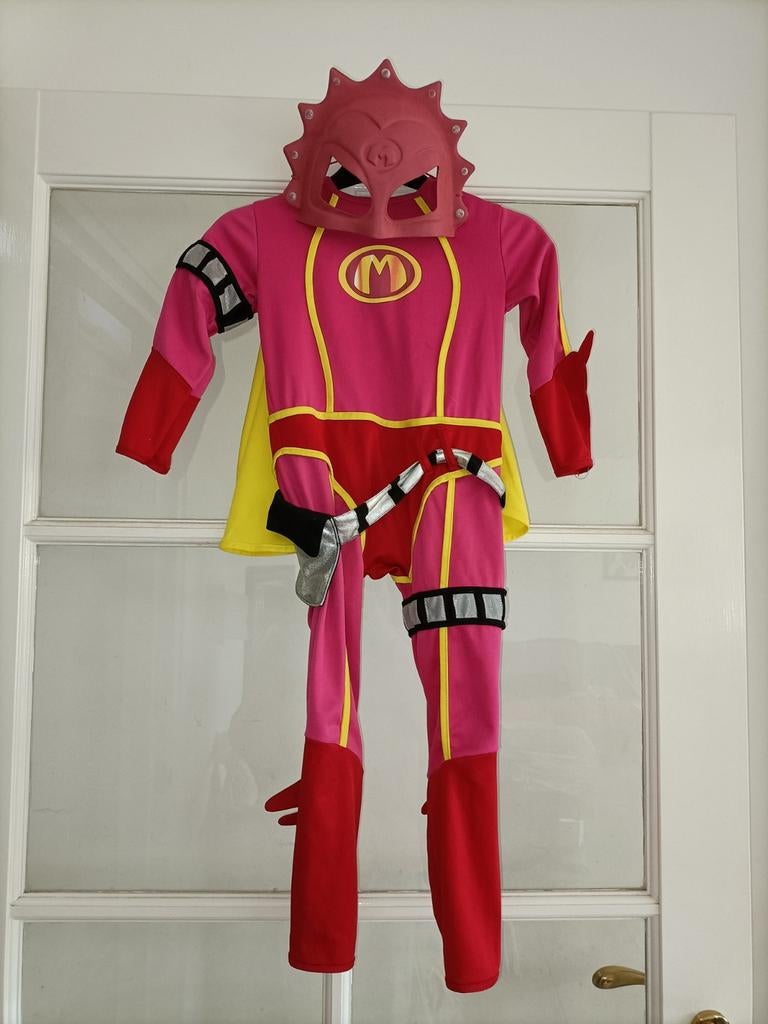 Mega Mindy verkleedpak maat 3-5 jaar + masker, Ophalen of Verzenden, Zo goed als nieuw, 104 of kleiner, Meisje