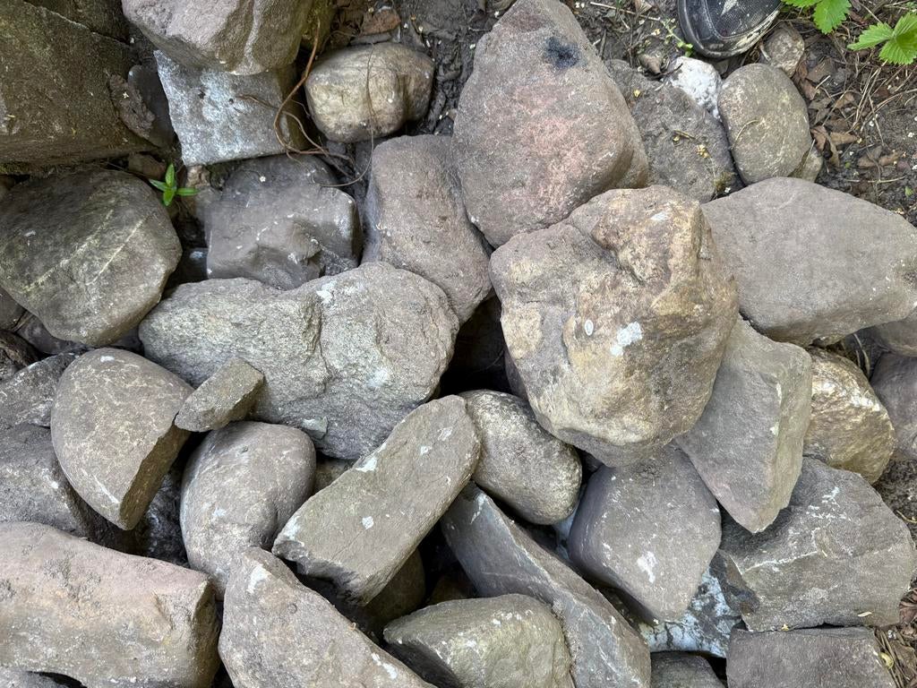 Gratis afhalrn: Diverse natuurstenen voor tuin of vijver, Tuin en Terras, Ophalen, Overige materialen, Gebruikt, Kei