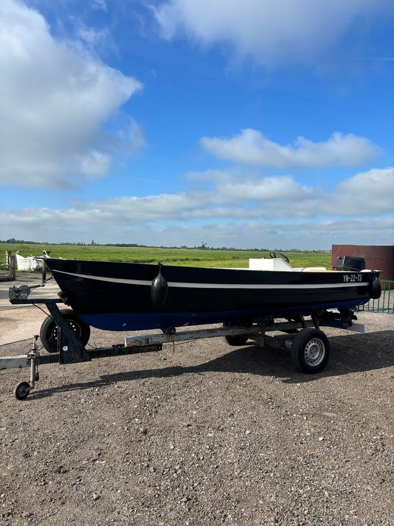 boot met Mercury 30pk buitenboordmotor, Watersport en Boten, Ophalen, Gebruikt