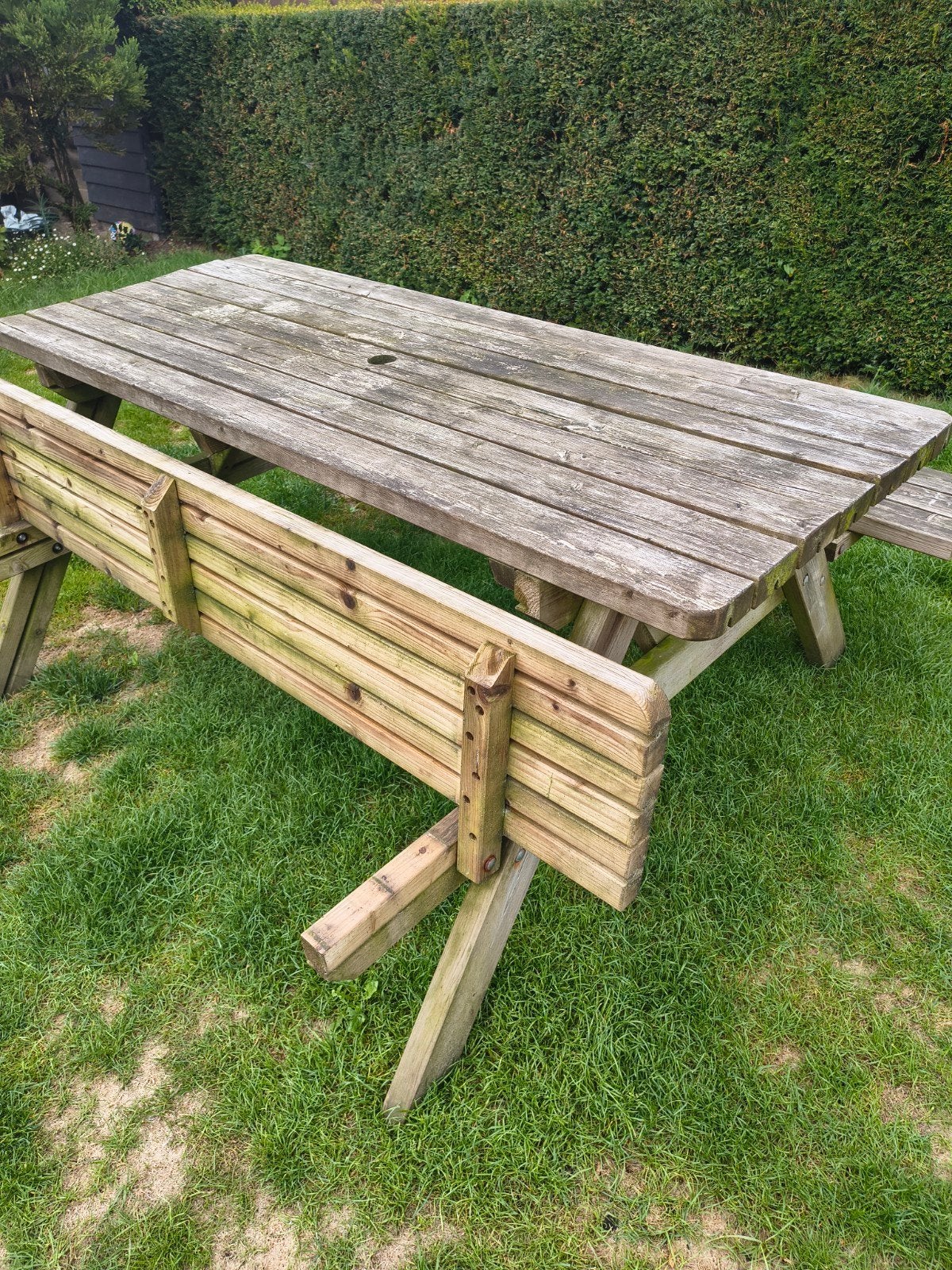 Picknicktafel Hout, Tuin en Terras, Picknicktafels, Ophalen, Rechthoekig, Hout