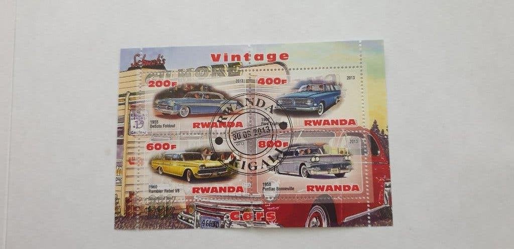 5327 rwanda vintage cars, Verzenden, Overige thema's
