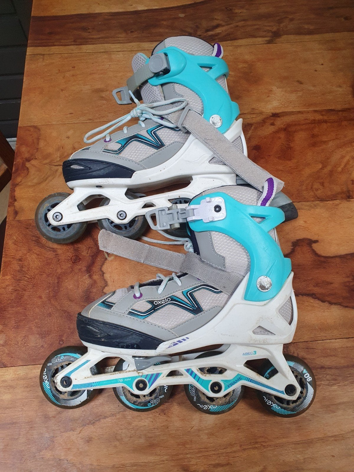 Decathlon Oxelo Fit3R Inline Skates - Maat 35-38 Verstelbaar, Overige merken, Kinderen, Ophalen of Verzenden, Inline skates 4 wielen
