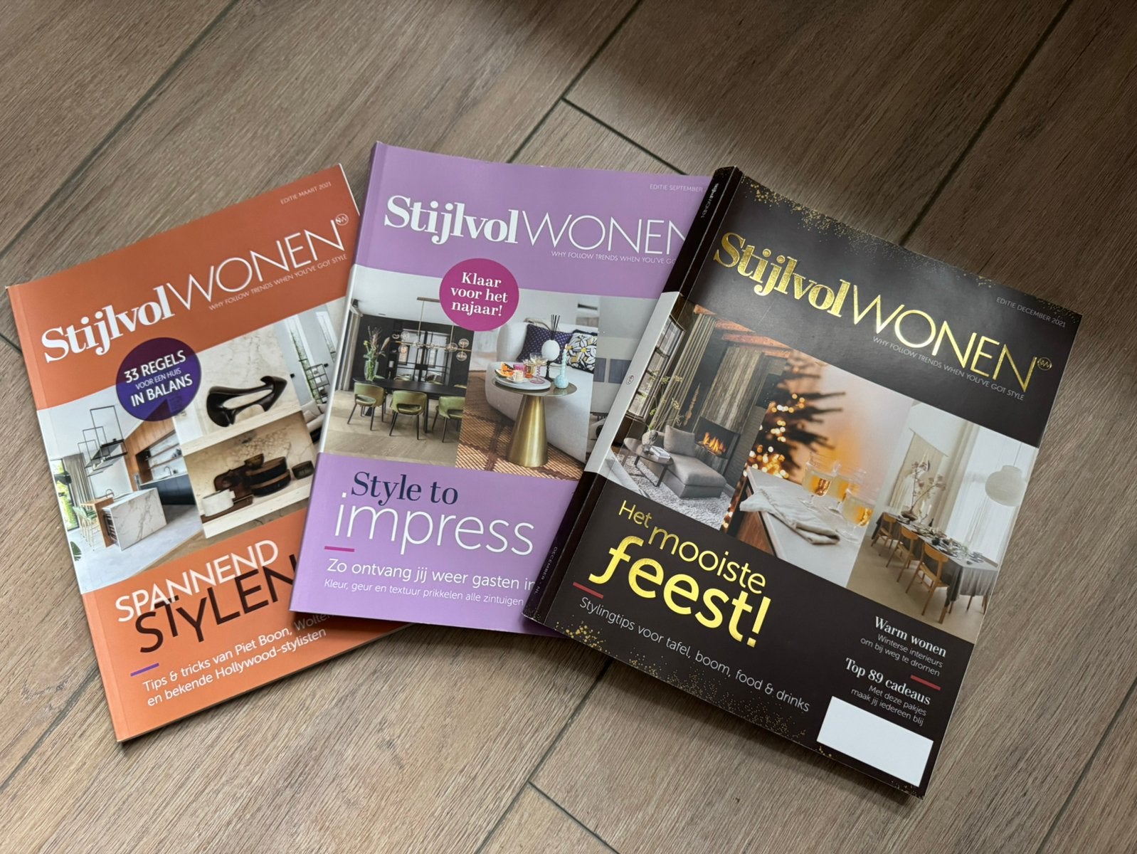 Stijvol Wonen tijdschriften 2021 oa Kerst, Ophalen of Verzenden, Zo goed als nieuw, Overige typen