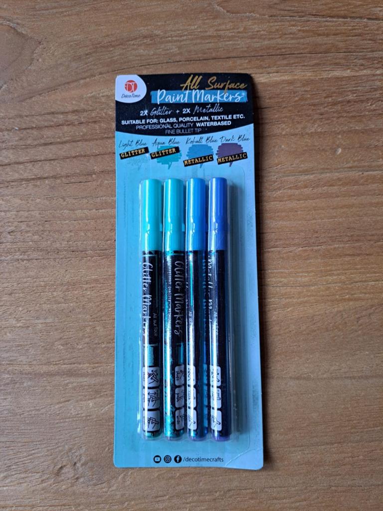 DecoTime Glitter & Metallic All surface Paint Markers, Ophalen of Verzenden, Nieuw, Overige typen