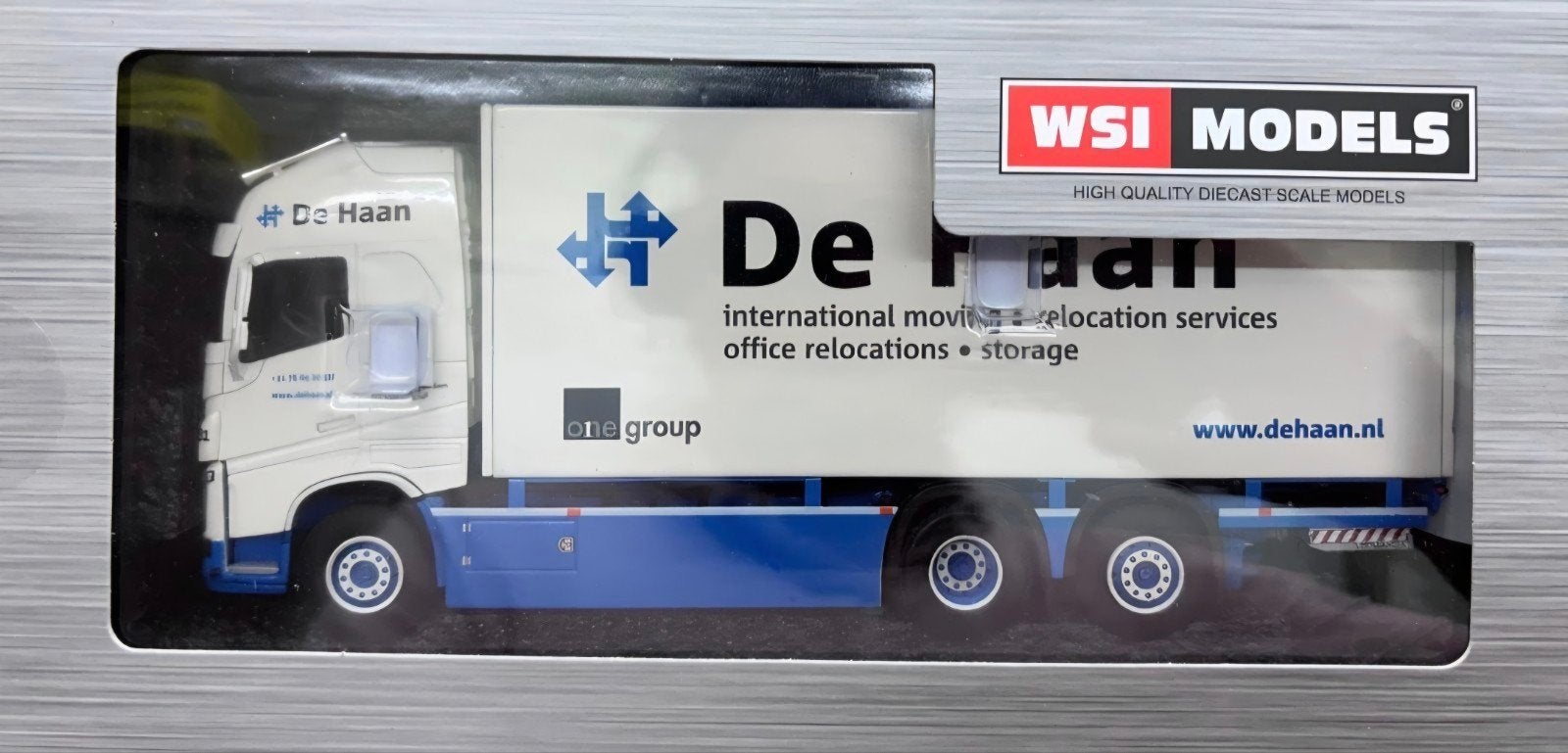 WSI Models Volvo FH4 De Haan Verhuizingen vrachtwagen, Overige merken, 1:32 tot 1:50, Nieuw, Ophalen of Verzenden