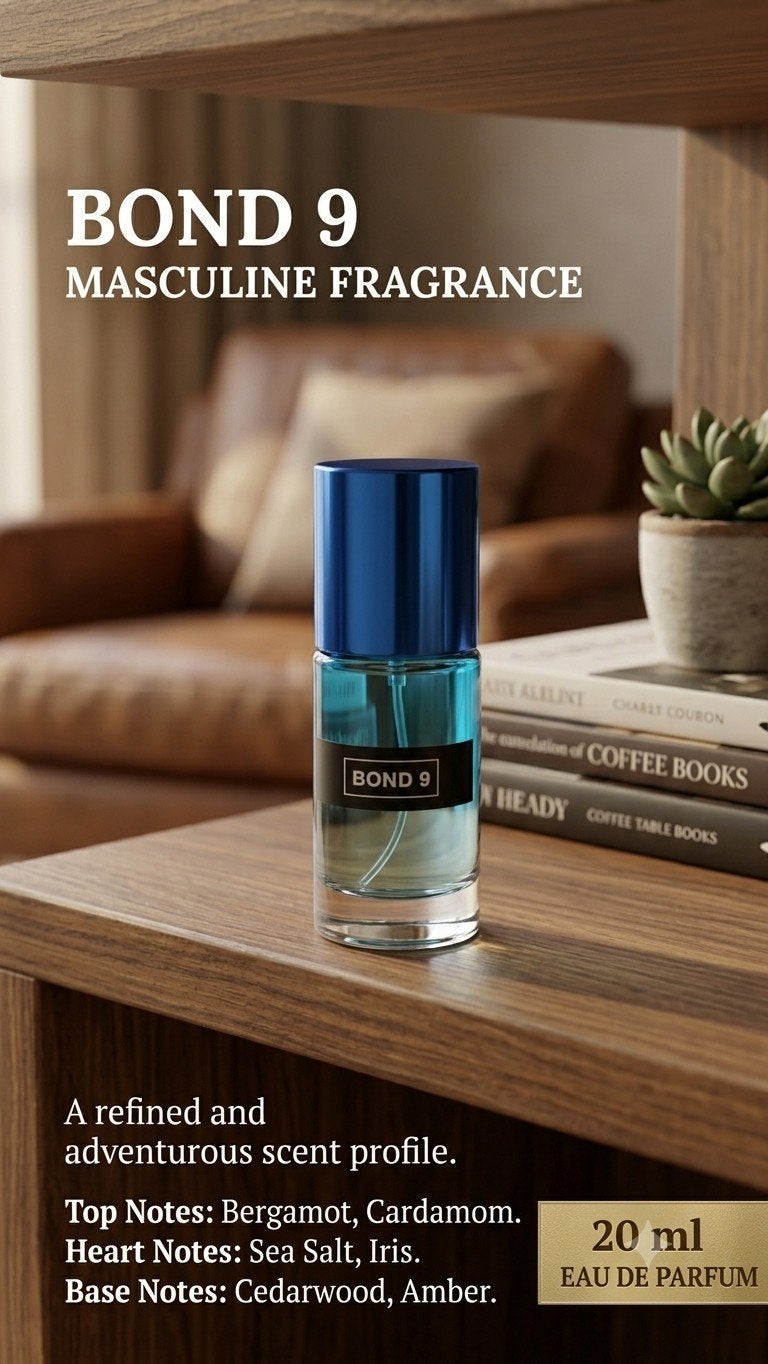 Bond 9 Masculine Fragrance - 20 ml Eau de Parfum, Ophalen of Verzenden, Nieuw