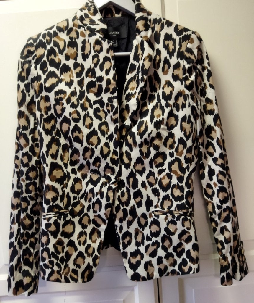 Mango Blazer Leopard Maat M, Maat 38/40 (M), Mango, Zwart, Ophalen of Verzenden