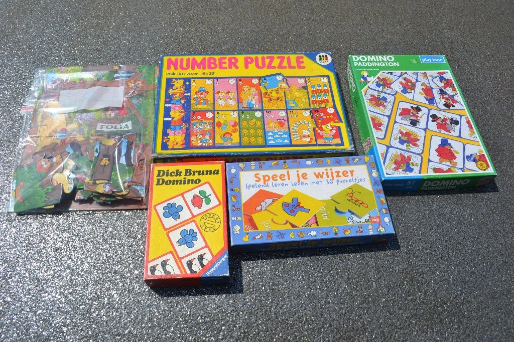 5 Mooie en complete kinder spellen NR 8790, Ophalen of Verzenden, Zo goed als nieuw, Puzzelen