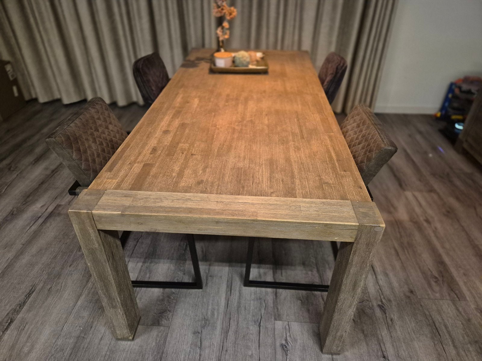 Henders en Hazel eettafel 220 cm, Ophalen, Gebruikt, 100 tot 150 cm, 200 cm of meer