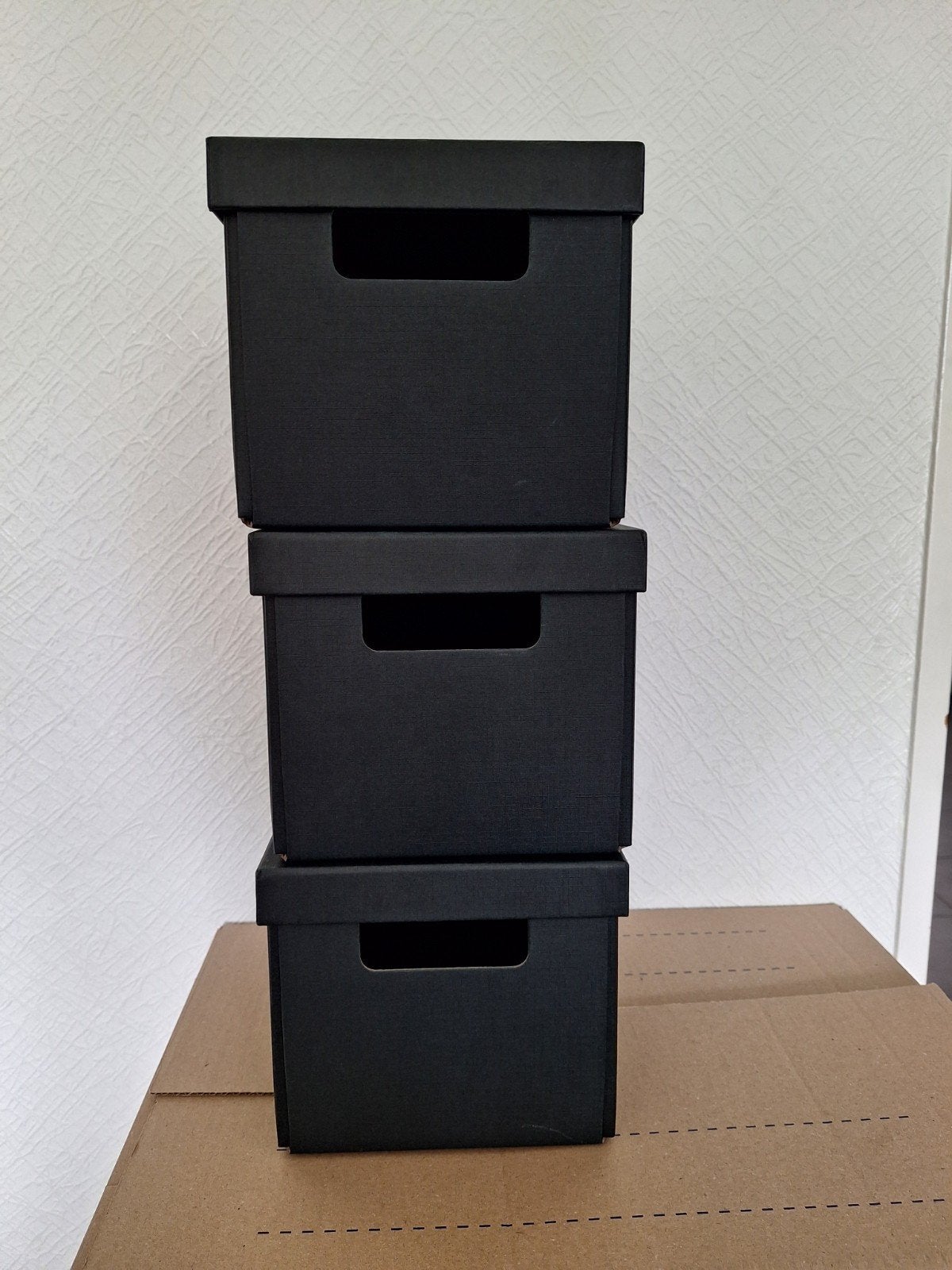 FJÄDERHARV ikea opbergdoos, Ophalen, Zo goed als nieuw, Grijs, Papier/karton