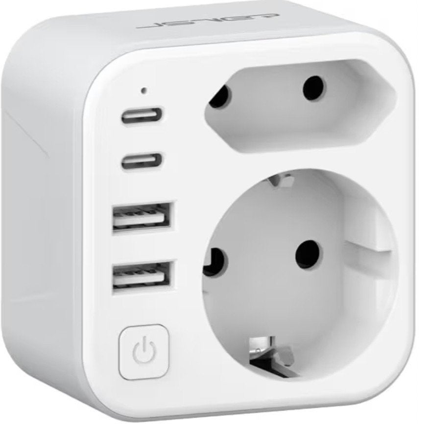 2x Universele Reisadapter met USB-C, Ophalen, Zo goed als nieuw