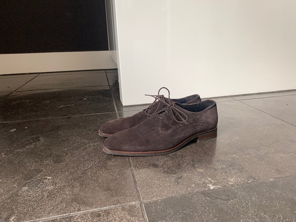Manfield suède veterschoenen 44 Nieuw, Kleding | Heren, Schoenen, Manfield, Bruin, Nieuw, Ophalen of Verzenden