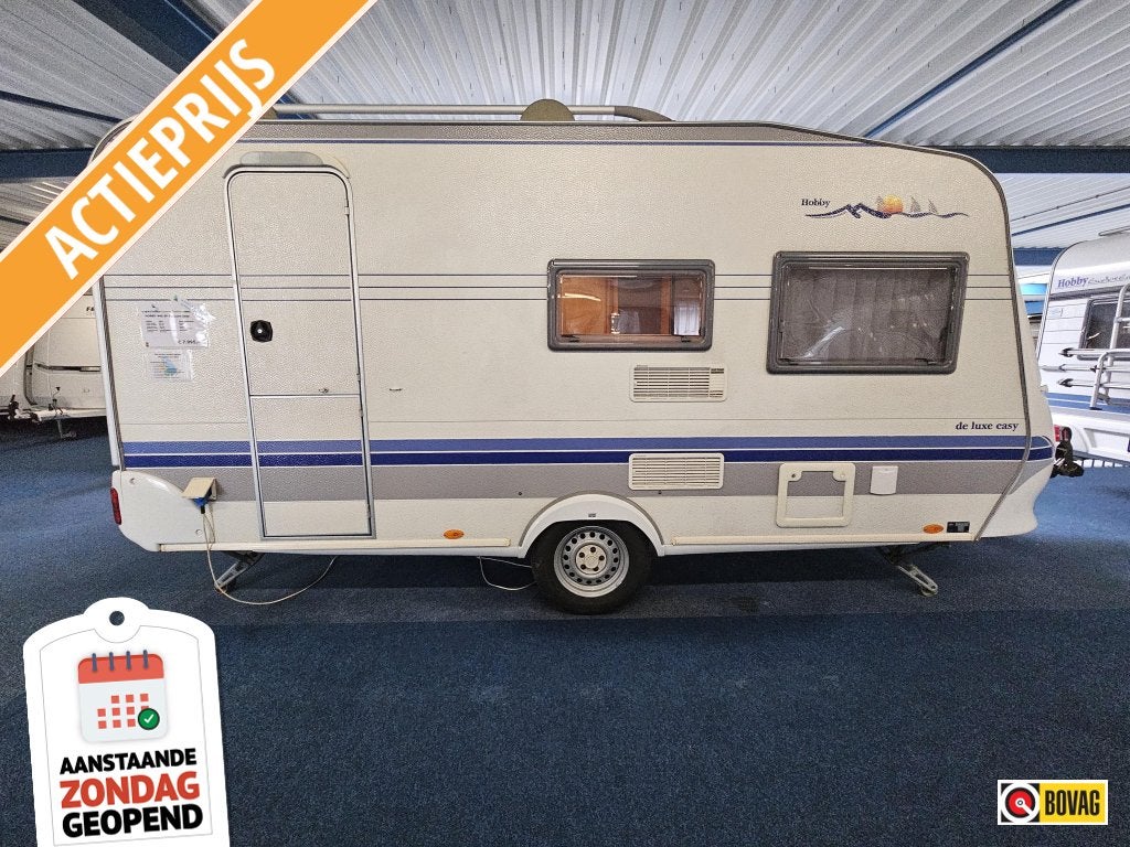 Hobby De luxe Easy 440 SF VOORTENT/LUIFEL/UITBOUW, Caravans en Kamperen, Hobby, Luifel, Bedrijf, Treinzit