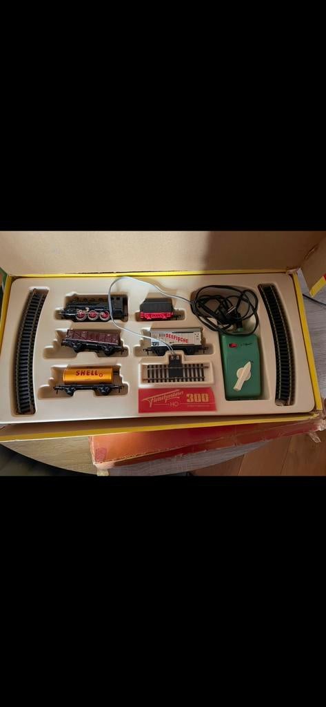 Vintage Fleischmann HO-300 Treinset - Compleet en Werkend, Hobby en Vrije tijd, Modeltreinen | H0, Ophalen, Gelijkstroom, Fleischmann