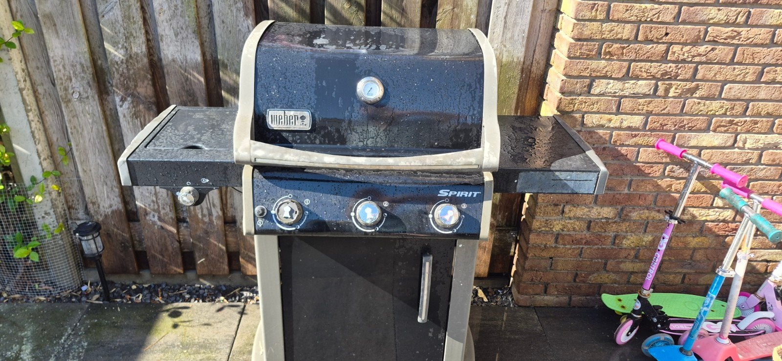 Weber Spirit gasbarbecue met gietijzeren grillplaat, Ophalen, Gebruikt, Weber